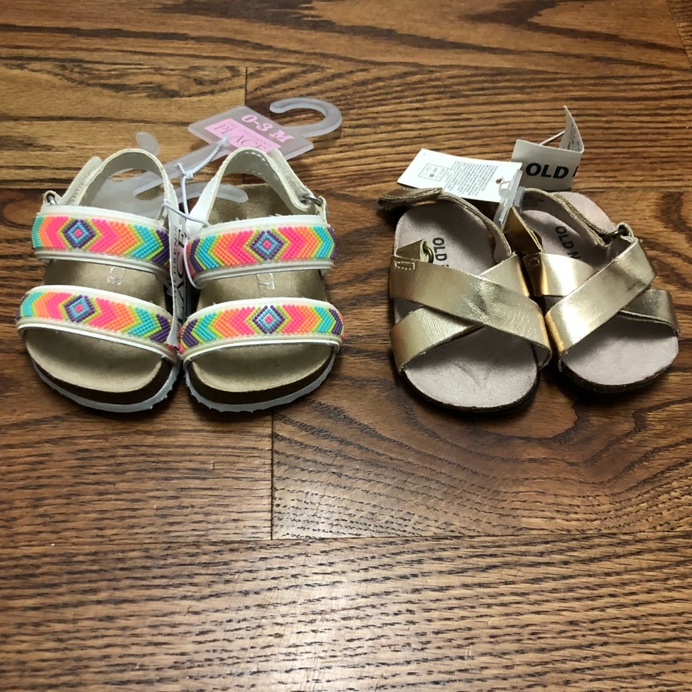 Infant summer sandals bundle. Baby shoes